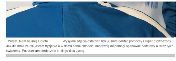 Opinia Doroty o kursie