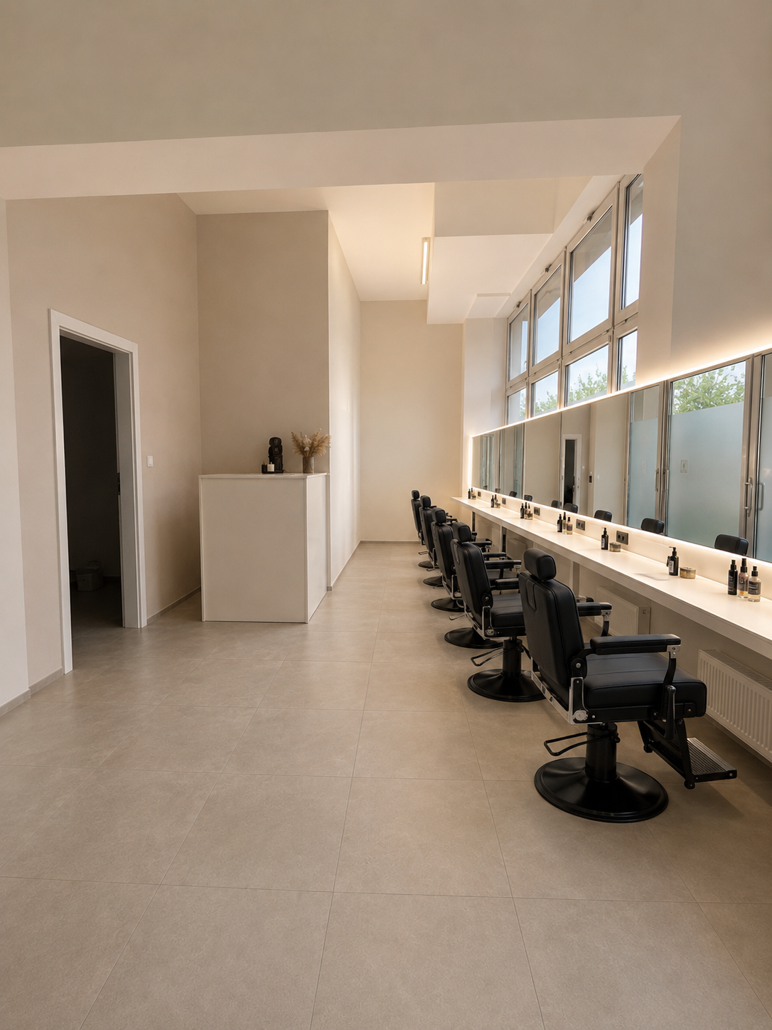 Jasne, nowoczesne wnętrze salonu Boskie Sploty we Wrocławiu